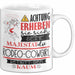 Rodeo-Cowgirl Tasse Geschenk Lustiger Spruch Bitte Erheben Sie Sich Seine Majestät Die Rodeo-Cowgirl Betritt Den Raum Weiß Trendation