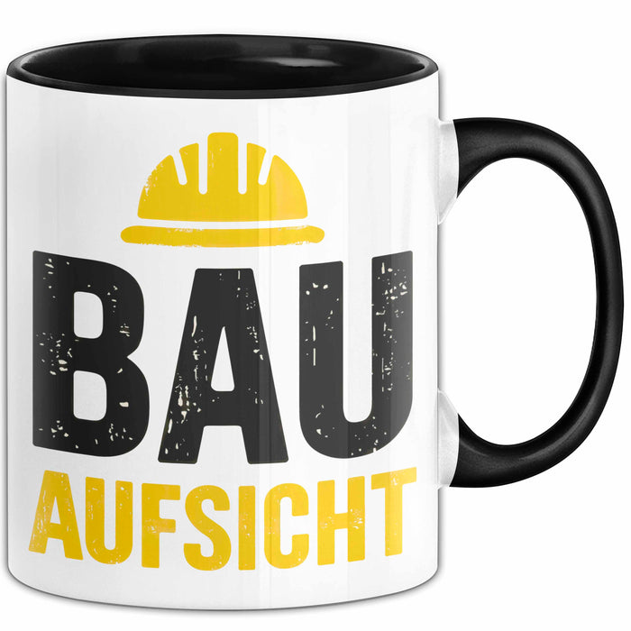 Bauleiter Bauunternehmer Tasse Geschenk Lustige Geschenkidee Spruch Bau Aufsicht Trendation