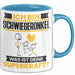 Schwiegeronkel Tasse Geschenk für Schwiegeronkel Geburtstag Lustiger Spruch Kaffee-Becher Was Ist Deine Superkraft Blau Trendation