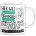 Katzenspielzeug-Designerin Tasse Geschenk Spruch Wer Will Schon Prinzessin Sein Wenn Man Auch Katzenspielzeug-Designerin Sein Kann Weiß Trendation