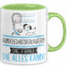 Hundebedarfsverkäuferin Geschenk Tasse Becher Die Frau Die Allen Kann Geschenkidee für eine Hundebedarfsverkäuferin Lustig Grün Trendation