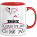 Geschenk für Squash-Spielerin Tasse Lustige Geschenkidee Geburtstag Ich Bin Squash-Spielerin Ich Darf Das Rot Trendation
