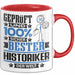 Historiker Geschenk Lustiger Spruch für Historiker Geschenkidee Bester Historiker Der Welt Rot Trendation