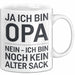 Opa Tasse Geschenk Ja Ich Bin Opa Aber Kein Alter Mann Geschenkidee Vatertag Weiß Trendation