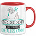 Geologin Geschenk Tasse Becher Die Frau Die Allen Kann Geschenkidee für eine Geologin Lustig Rot Trendation