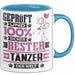Tänzer Geschenk Lustiger Spruch für Tänzer Geschenkidee Bester Tänzer Der Welt Blau Trendation