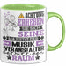 Musikveranstalter Geschenk Tasse Lustiger Spruch Erheben Sie Sich Der Musikveranstalter Betritt den Raum Grün Trendation