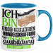 Groß- und Außenhandelskauffrau Ausbildung Start Geschenk Tasse Ich Bin Groß- und Außenhandelskauffrau In Der Ausbildung Ich Darf Das Kaffee-Becher Geschenkidee Blau Trendation