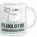 Fluglotse Geschenk Tasse Ich Bin Fluglotse Aber Sag Doch Einfach Superheld Lustige Geschenkdiee für Fluglotse Kaffee-Becher Weiß Trendation