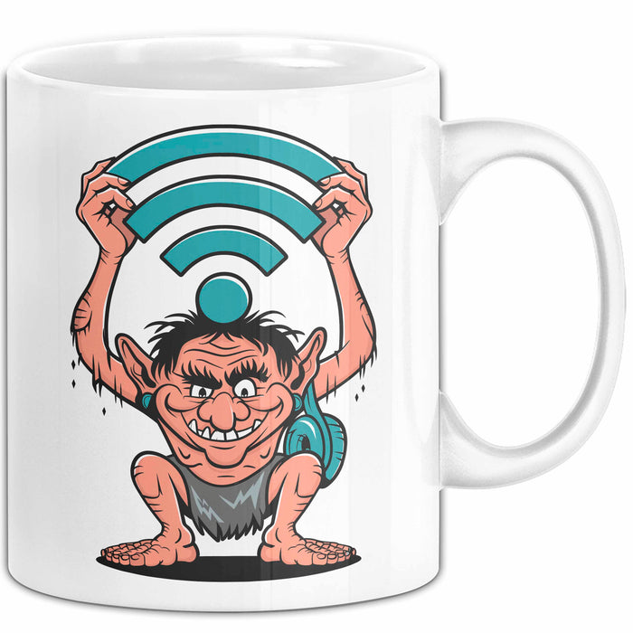Internet Troll Tasse Geschenkidee Online Provokateur Fans Weiß Trendation