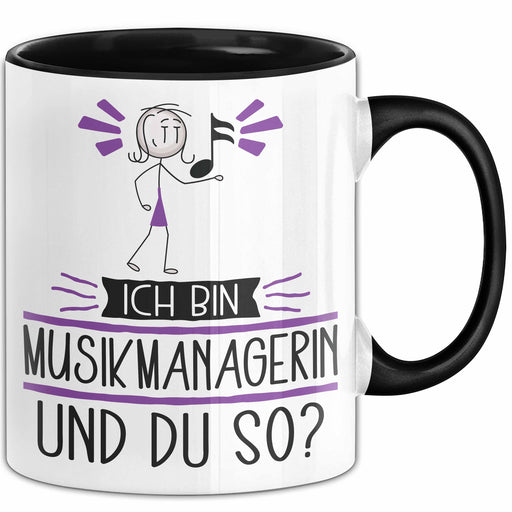Musikmanagerin Tasse Geschenk Ich Bin Musikmanagerin Und Du So Geschenkidee Lustiger Spruch Becher Trendation