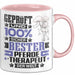Pferdetherapeut Geschenk Lustiger Spruch für Pferdetherapeut Geschenkidee Bester Pferdetherapeut Der Welt Rosa Trendation