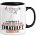 Triathlet Geschenk Tasse So Gut Kann Nur Ein Triathlet Aussehen Geschenkidee Kaffee-Becher Schwarz Trendation