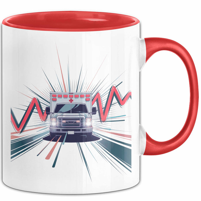 Notfallsanitäter Tasse Geschenk Lustige Geschenkidee Spruch Für Ersthelfer Rot Trendation