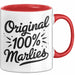 Marlies Tasse Geschenk Original 100% Marlies Geschenkidee Geburtstag Rot Trendation