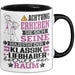 Klassikliebhaber Geschenk Tasse Lustiger Spruch Erheben Sie Sich Der Klassikliebhaber Betritt den Raum Schwarz Trendation