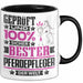 Pferdepfleger Geschenk Lustiger Spruch für Pferdepfleger Geschenkidee Bester Pferdepfleger Der Welt Schwarz Trendation