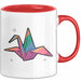Origami Fan Tasse Geschenk Lustige Geschenkidee Spruch Für Papier Künstler Rot Trendation