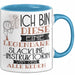 Slackline-Instruktorin Tasse Geschenk Ich Bin Diese Eine Legendäre Slackline-Instruktorin Von Der Alle Reden Geschenkidee Geburtstag Weihnachten Blau Trendation