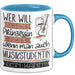 Musikstudentin Tasse Geschenk Spruch Wer Will Schon Prinzessin Sein Wenn Man Auch Musikstudentin Sein Kann Blau Trendation