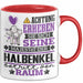 Halbenkel Geschenk Tasse Lustiger Spruch Erheben Sie Sich Der Halbenkel Betritt den Raum Rot Trendation