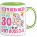 30. Geburtstag Tasse Frauen Geschenk Bitte Nur Kein Neid Nur Weil Ich mit 30 Noch So Gut Aussehe Mama Oma Grün Trendation