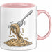 Spaghetti Fan Tasse Geschenkidee für Pasta Liebhaber Rosa Trendation