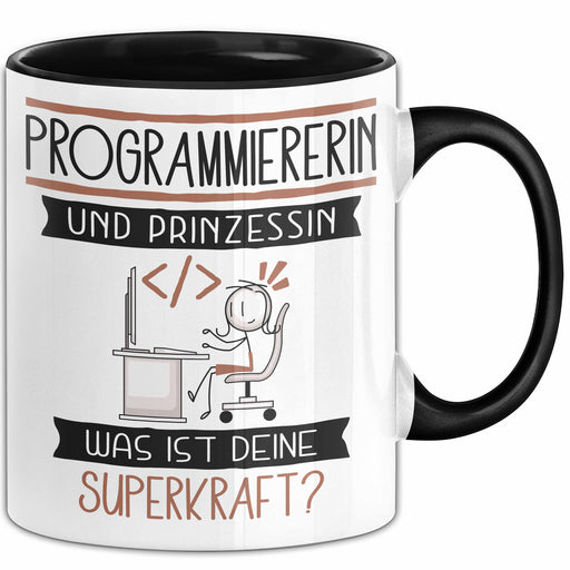 Programmiererin Und Prinzessin Tasse Geschenk Für Eine Programmiererin Geburtstag Was Ist Deine Superkraft Trendation