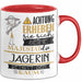 Jägerin Tasse Geschenk Lustiger Spruch Bitte Erheben Sie Sich Seine Majestät Die Jägerin Betritt Den Raum Rot Trendation