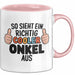 Onkel Nichte Neffe Tasse Geschenk Lustige Geschenkidee Spruch So Sieht Ein Richtig Cooler Onkel Aus Rosa Trendation