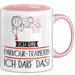 Geschenk für Parkour-Trainerin Tasse Lustige Geschenkidee Geburtstag Ich Bin Parkour-Trainerin Ich Darf Das Rosa Trendation