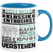 Klassik-Enthusiast Geschenk Tasse Lustige Geschenkdiee für einen Klassik-Enthusiast Geburtstag Ich Bin Klassik-Enthusiast Ich Kann Es Dir Erklären Aber Nicht Für Dich Verstehen Blau Trendation