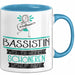 Bassistin Weil Es Keinen Schöneren Beruf Gibt Tasse Geschenk für Eine Bassistin Lustig Blau Trendation
