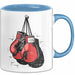 Boxer Tasse Geschenkidee für Kampfchampion Blau Trendation