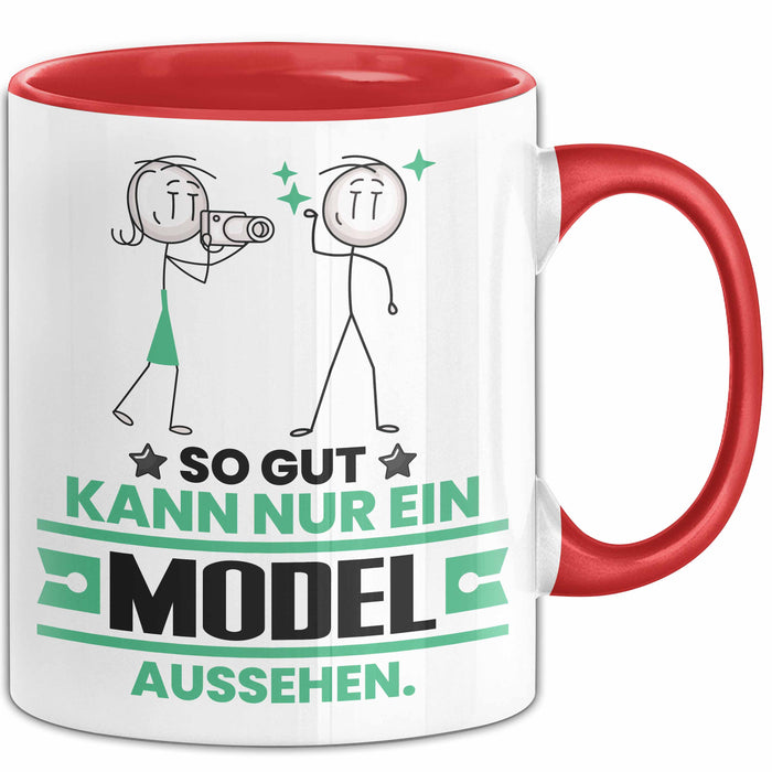 Model Geschenk Tasse So Gut Kann Nur Ein Model Aussehen Geschenkidee Kaffee-Becher Rot Trendation