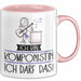 Geschenk für Komponistin Tasse Lustige Geschenkidee Geburtstag Ich Bin Komponistin Ich Darf Das Rosa Trendation