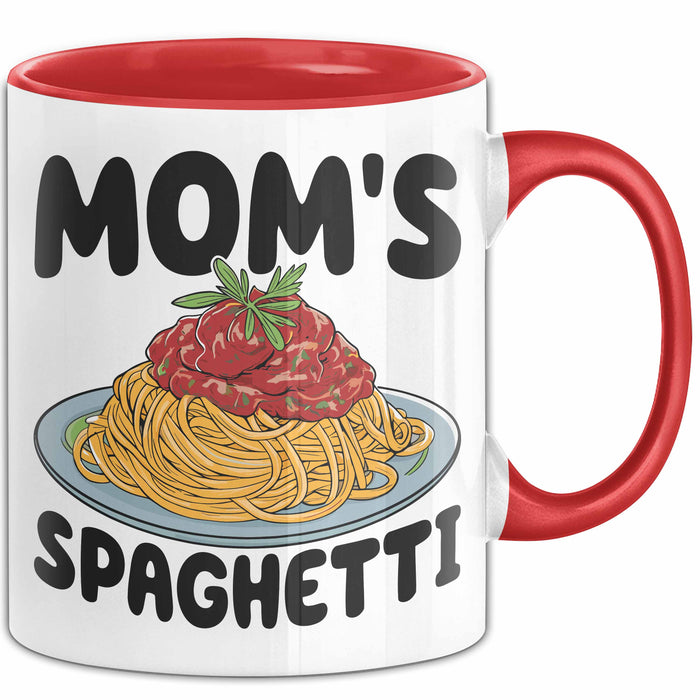 Spaghetti Tasse Für Frauen Und Männer Mom'S Spaghetti-Liebhaber Rot Trendation