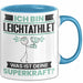 Leichtathlet Tasse Geschenk für Leichtathlet Geburtstag Lustiger Spruch Kaffee-Becher Was Ist Deine Superkraft Blau Trendation