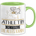 Athletin Geschenk Tasse Becher Die Frau Die Allen Kann Geschenkidee für eine Athletin Lustig Grün Trendation
