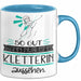 Kletterin Geschenk Tasse So Gut Kann Nur Eine Kletterin Aussehen Geschenkidee Geburtstag Weihnachten Lustig Blau Trendation