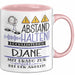 DJane Tasse Geschenk Lustig Abstand Halten Hochleistungs-DJane Mit Drang Zur Perfektion Bei Der Arbeit Rosa Trendation