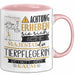 Tierpflegerin Tasse Geschenk Lustiger Spruch Bitte Erheben Sie Sich Seine Majestät Die Tierpflegerin Betritt Den Raum Rosa Trendation