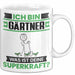 Gärtner Tasse Geschenk für Gärtner Geburtstag Lustiger Spruch Kaffee-Becher Was Ist Deine Superkraft Weiß Trendation