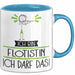 Geschenk für Flötistin Tasse Lustige Geschenkidee Geburtstag Ich Bin Flötistin Ich Darf Das Blau Trendation