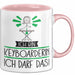 Geschenk für Keyboarderin Tasse Lustige Geschenkidee Geburtstag Ich Bin Keyboarderin Ich Darf Das Rosa Trendation