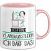 Geschenk für Klangkünstlerin Tasse Lustige Geschenkidee Geburtstag Ich Bin Klangkünstlerin Ich Darf Das Rosa Trendation