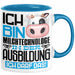 Milchtechnologe Ausbildung Tasse Geschenk Ich Bin Milchtechnologe In Der Ausbildung Ich Darf Das Geschenkidee Spruch Blau Trendation