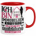 Immobilienkauffrau Ausbildung Start Geschenk Tasse Ich Bin Immobilienkauffrau In Der Ausbildung Ich Darf Das Kaffee-Becher Geschenkidee Rot Trendation