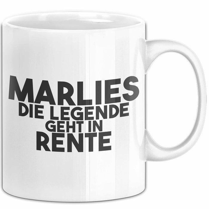 Marlies Tasse Marlies – Die Legende Geht In Rente Geschenk