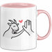 Ziegenbauer Ziegen Tier Tasse Geschenk Lustige Geschenkidee Spruch Rosa Trendation
